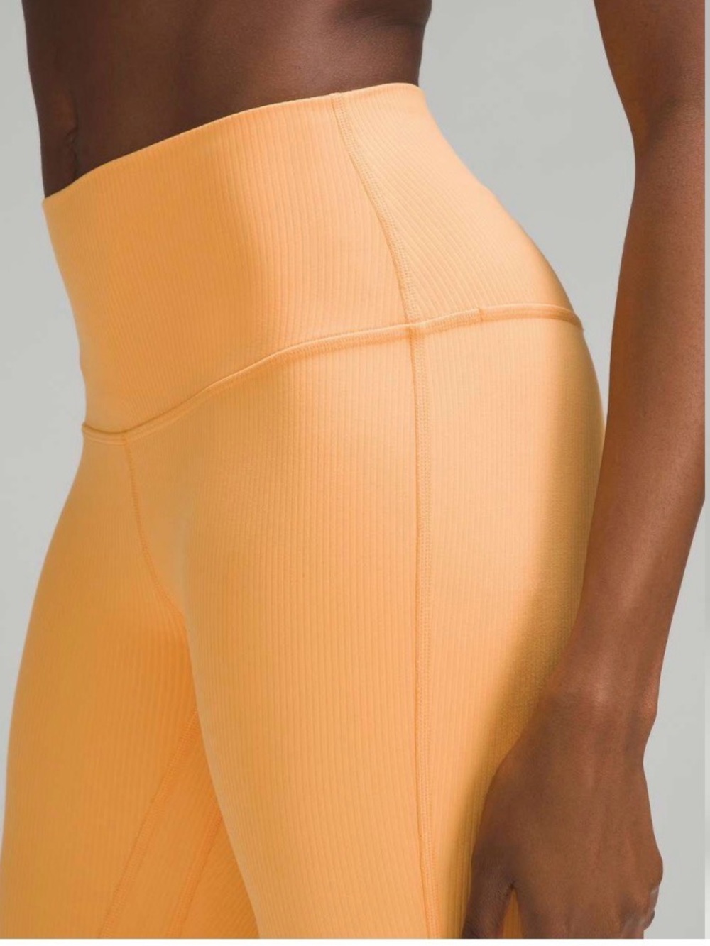 Lululemon Align Ribbed High-Rise Pant 25” Mango Dream Size 6